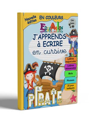 Livre jeux pour apprendre à ecrire avec les pirates