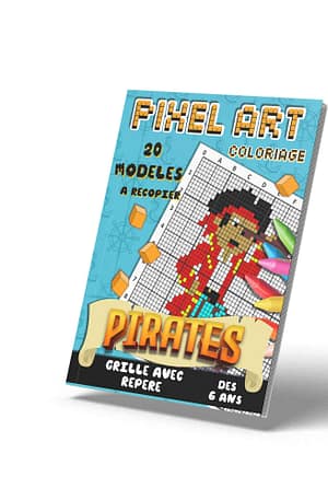 Coloriage de livre pirate et aventures