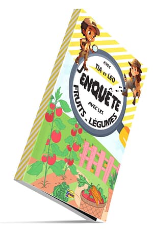 Livre d'enquête pour enfant Fruits et légumes