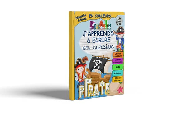 Livre jeux pour apprendre à ecrire avec les pirates