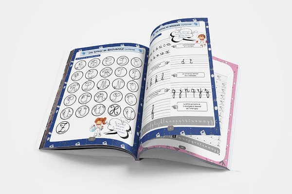 Livre pour apprendre à écrire l'alphabet