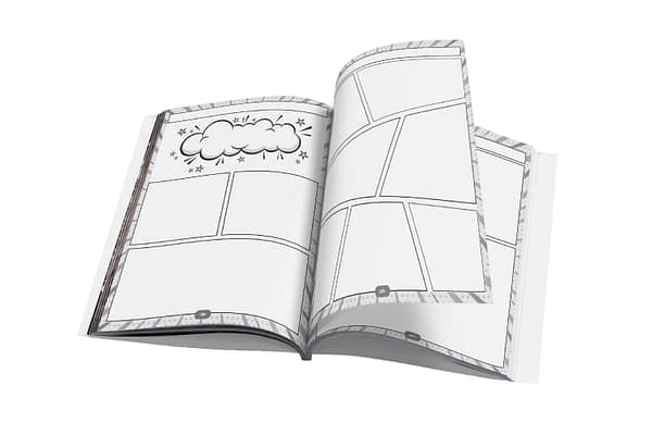 Planche de BD à compléter sans bulles