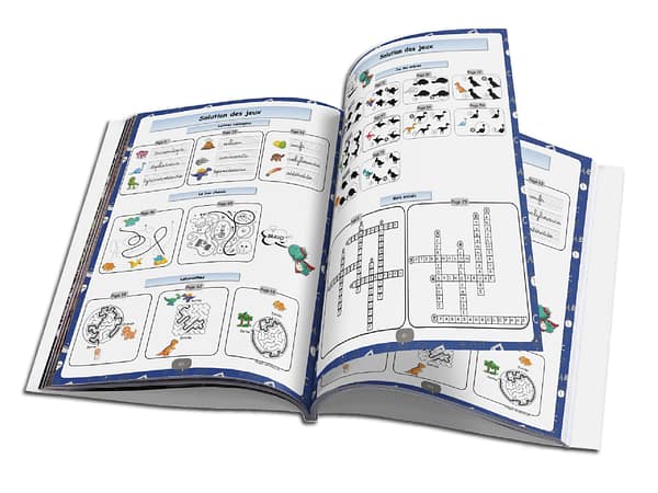 Cahier ludique dinosaure