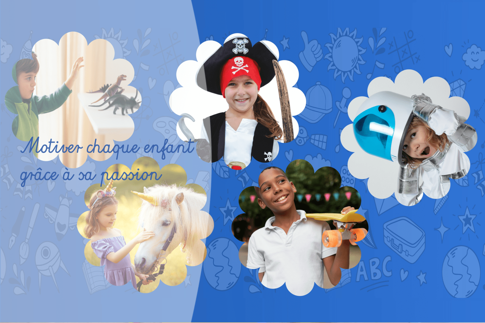 Activités ludiques dinosaure licorne pirate espace