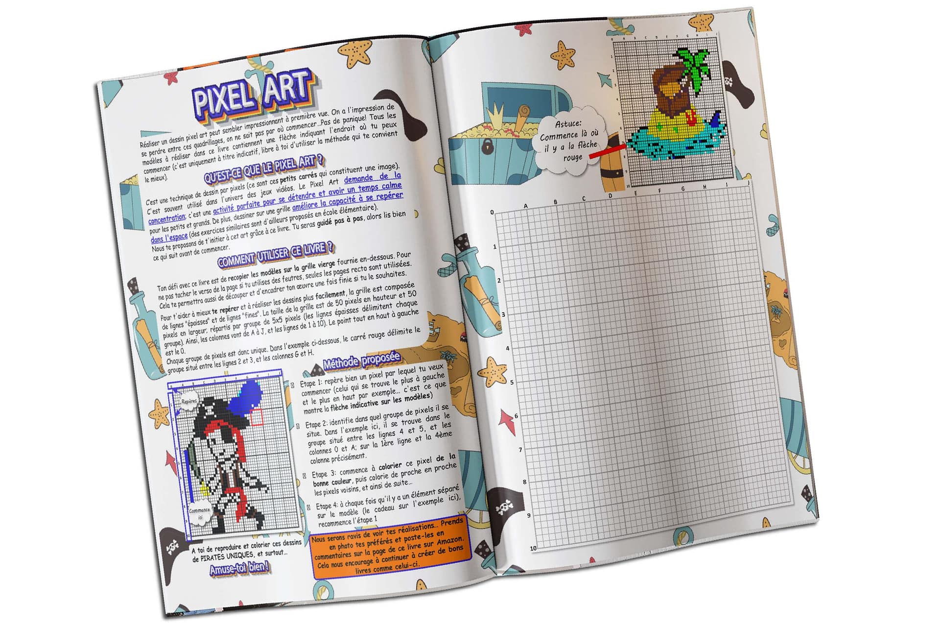 Cahier d'activité pirate pour enfant