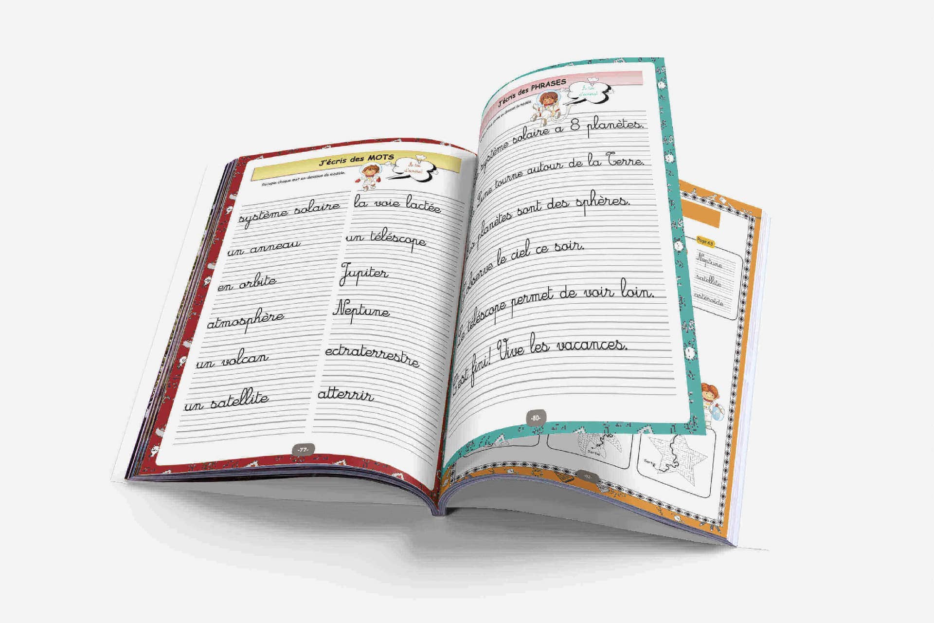 ecriture_cursive_espace_mots_phrases Apprendre à écrire des mots en s'amusant