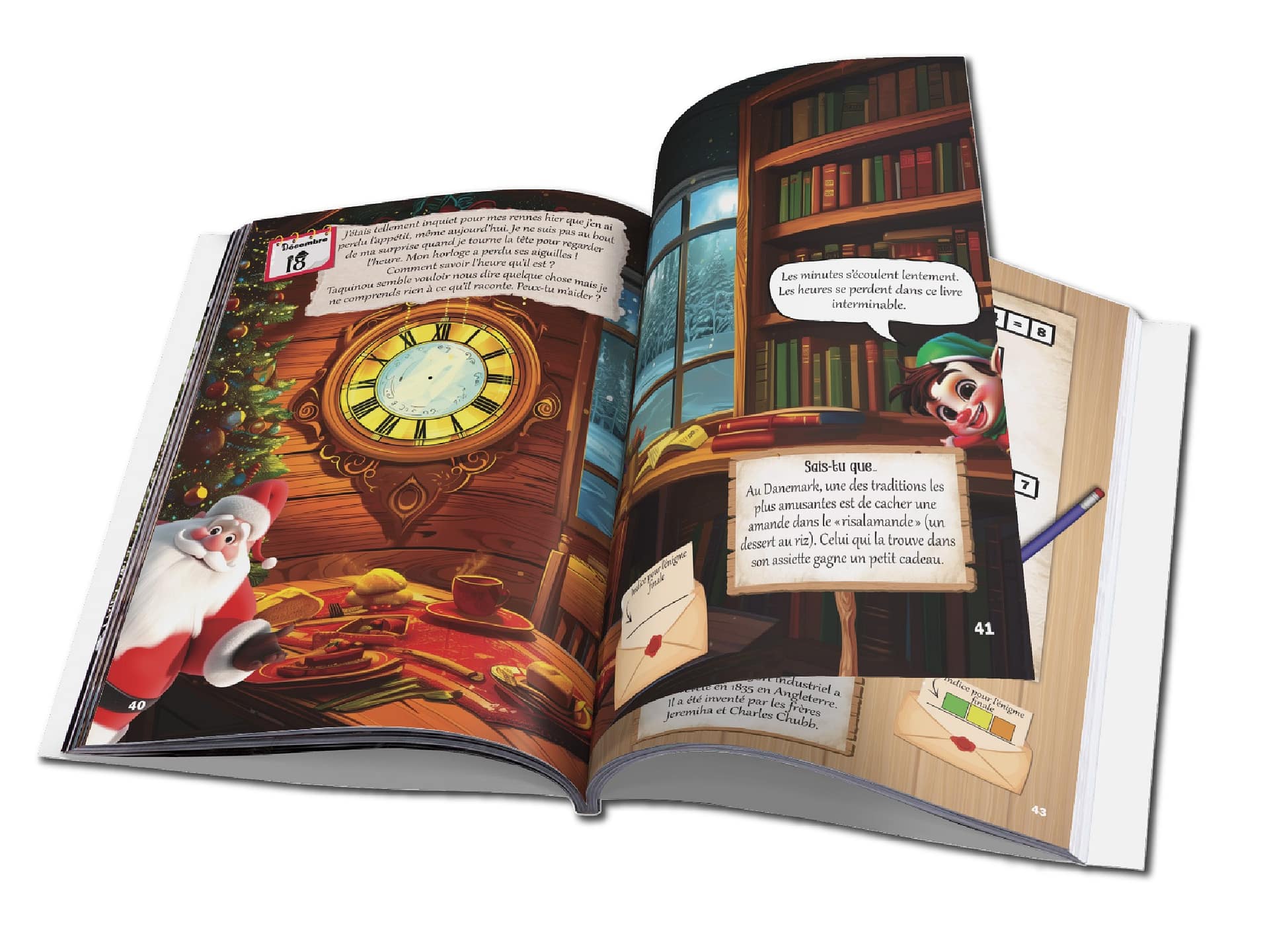 Jeux éducatifs en attendant Noel Livre Escape Game enfant